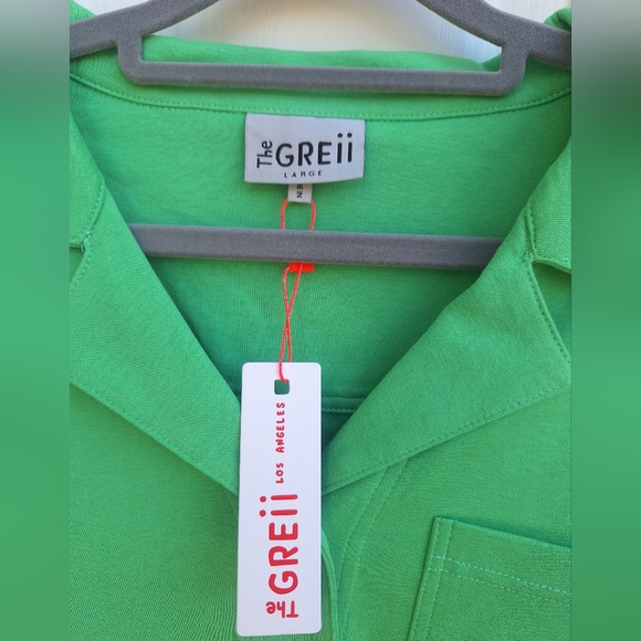 NWT The Greii brand green romper size large - Picture 2 of 8